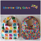 Reversible Bib - Elephants & Spots